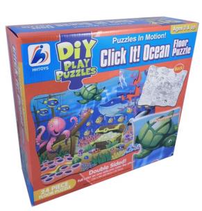 Opakowanie Puzzle dwustronne do malowania Wodny świat 24