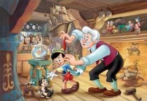 Okładka książki Puzzle dwustronne plus Pinokio 108