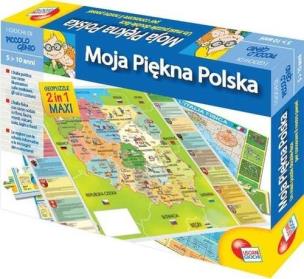 Okładka książki Puzzle Mały geniusz Moja piękna Polska 108