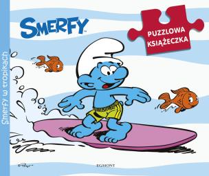 Okładka książki Puzzlowa książeczka. Smerfy w tropikach