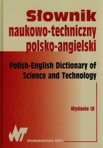 Opakowanie Słownik naukowo-techniczny polsko-angielski