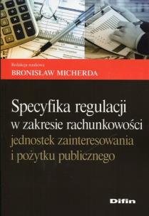Opakowanie Specyfikacja regulacji w zakresie rachunkowości jednostek zainteresowania i pożytku publicznego
