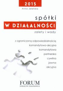Okładka książki Spółki w działalności gospodarczej