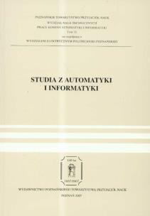 Opakowanie Studia z automatyki i informatyki Tom 32