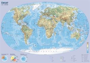 Okładka książki Świat mapa ścienna podręczna