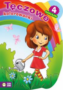 Okładka książki Tęczowe kolorowanki cz.4