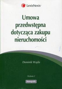 Okładka książki Umowa przedwstępna dotycząca zakupu nieruchomości