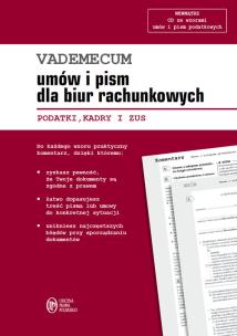 Okładka książki Vademecum umów i pism dla biur rachunkowych