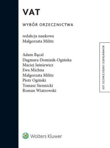 Okładka książki VAT Wybór orzecznictwa