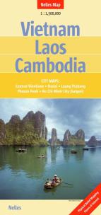 Opakowanie Vietnam Laos Cambodia mapa 1:1 500 000 Nelles