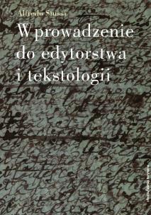 Okładka książki Wprowadzenie do edytorstwa i tekstologii