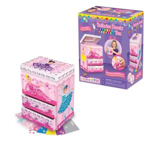 Opakowanie Wyklejana szkatułka z lusterkiem - baletnice