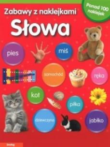 Okładka książki Zabawy z naklejkami - Słowa