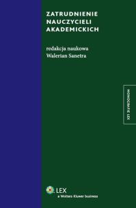 Okładka książki Zatrudnienie nauczycieli akademickich