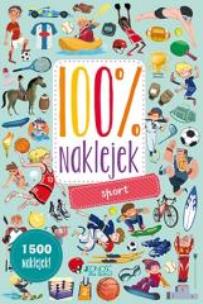 Okładka książki 100% naklejek - Sport