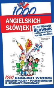 Okładka książki 1000 angielskich słów(ek). Ilustrowany słownik...