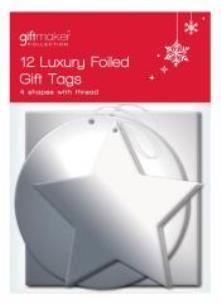 Zdjęcie produktu 12 wyciętych srebrnych karnetów świątecznych