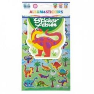 Opakowanie Album z naklejkami Dinozaury