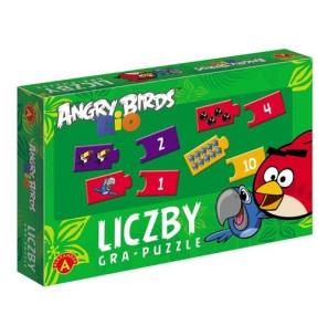 Okładka książki Angry Birds Rio. Gra puzzle - Liczby ALEX