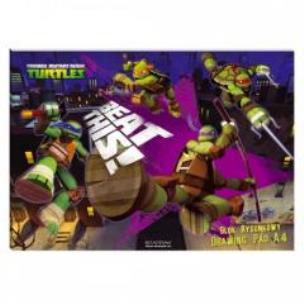 Opakowanie Blok rysunkowy A4/20K biały Żółwie Ninja 20szt