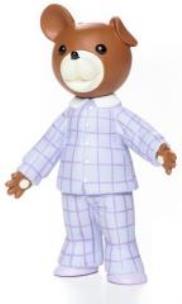 Opakowanie Brelok - Miś Uszatek w piżamce TISSO TOYS