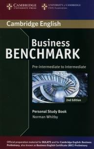 Okładka książki Business Benchmark Pre-intermediate to Intermediate Personal Study Book