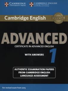 Opakowanie Cambridge English Advanced 1 for Revised Exam from 2015 Student's Book with Answers