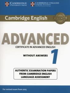Opakowanie Cambridge English Advanced 1 for Revised Exam from 2015  Student's Book without Answers