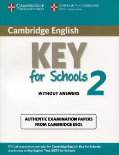 Opakowanie Cambridge English Key for Schools 2 Student's Book without answers