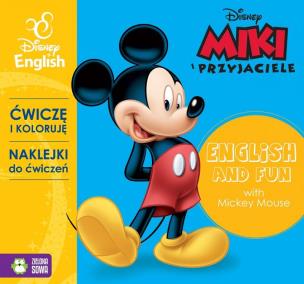 Okładka książki Ćwiczę i koloruję z naklejkami z Mikim