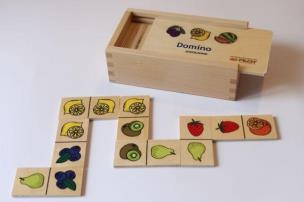 Opakowanie Domino owoce w skrzynce drewnianej