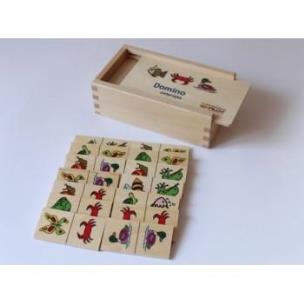 Opakowanie Domino zwierzątka w skrzynce drewnianej