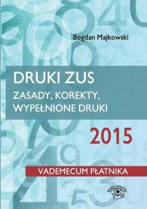 Okładka książki Druki ZUS 2015