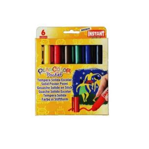 Opakowanie Farby w sztyfcie Pocket 6 kolorów PLAYCOLOR