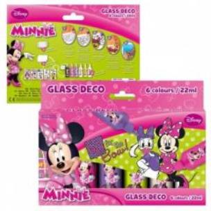 Opakowanie Farby witrażowe 6 kolorów Minnie