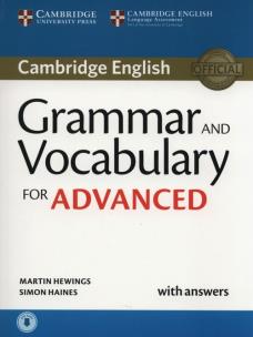 Grammar and Vocabulary for Advanced Book with Answers and Audio. Autor: Hewings Amrtin, Haines Simon. Multiszop.pl Okładka książki Grammar and Vocabulary for Advanced Book with Answers and Audio