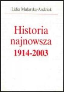 Okładka książki Historia najnowsza 1914-2003