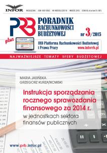 Opakowanie Instrukcja sporządzania  rocznego sprawozdania  finansowego za 2014 r. w jednostkach sektora finansów publicznych
