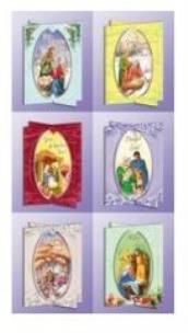 Opakowanie Karnet B6 Boże Narodzenie 3D religia (10szt) MIX