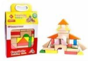 Opakowanie Klocki drewniane kolorowe