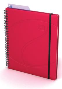 Opakowanie Kołonotatnik A5 Oxford w linie 60 kartek Beauty Multitasker czerwony