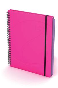 Opakowanie Kołonotatnik Oxford A5 80 kartek w kratkę Beauty Organiser różowy