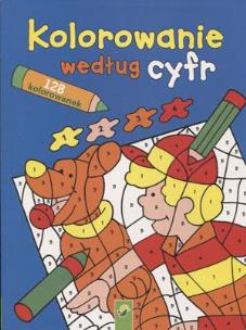 Okładka książki Kolorowanie według cyfr. Niebieska