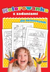 Okładka książki Kolorowanka z zadaniami dla dziewczynek