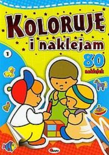 Okładka książki Koloruję i naklejam 1