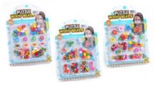 Opakowanie Koraliki drewniane do nawlekania