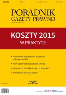 Opakowanie Koszty 2015 w praktyce