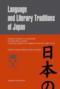 Okładka książki Language and literary traditions of Japan
