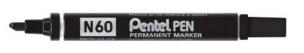 Opakowanie Marker ścięty N60 czarny (12szt) PENTEL
