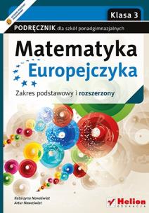 Okładka książki Matematyka Europejczyka LO 3 podr. ZPR Helion
